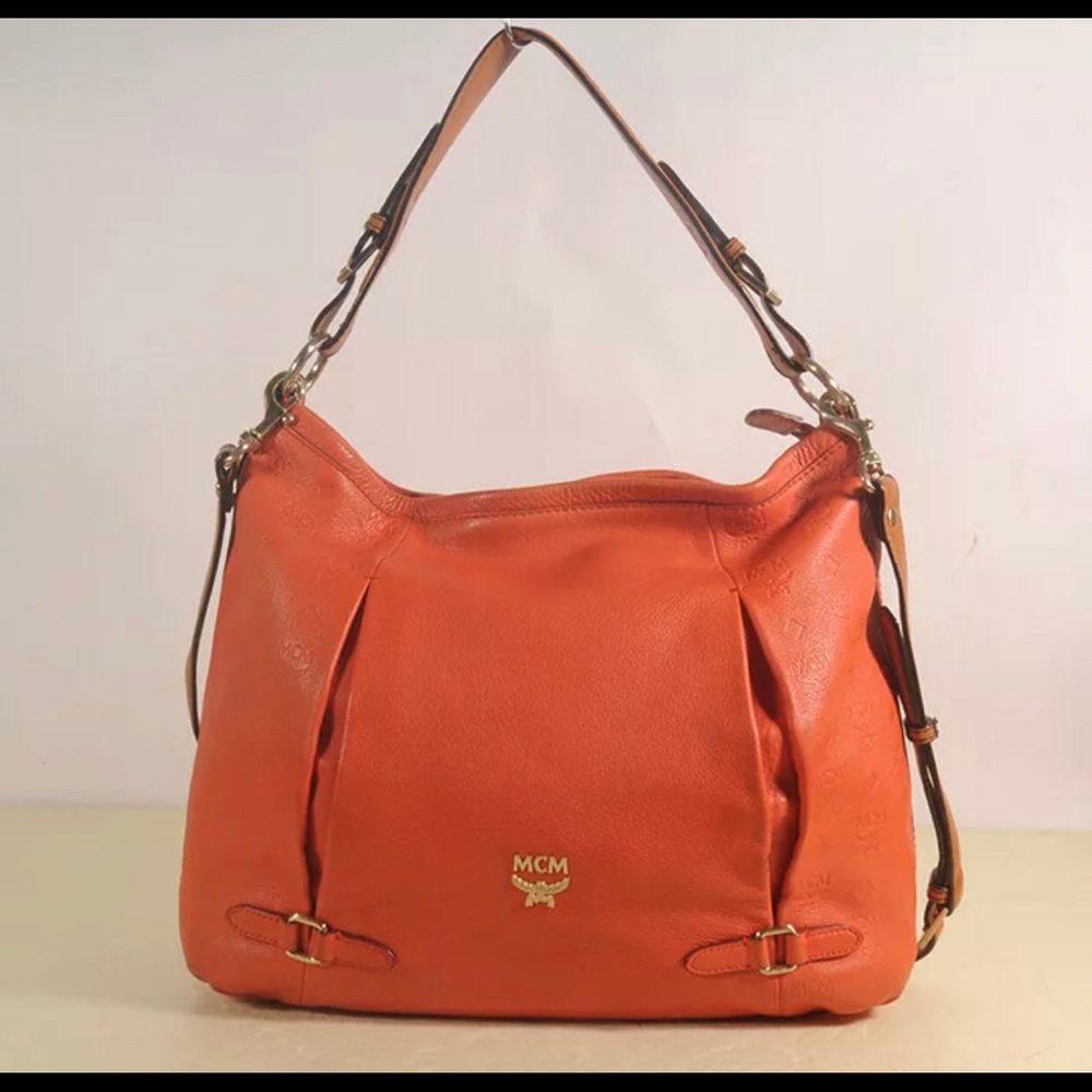 Authentic MCM Leather Cross Shoulder Bag